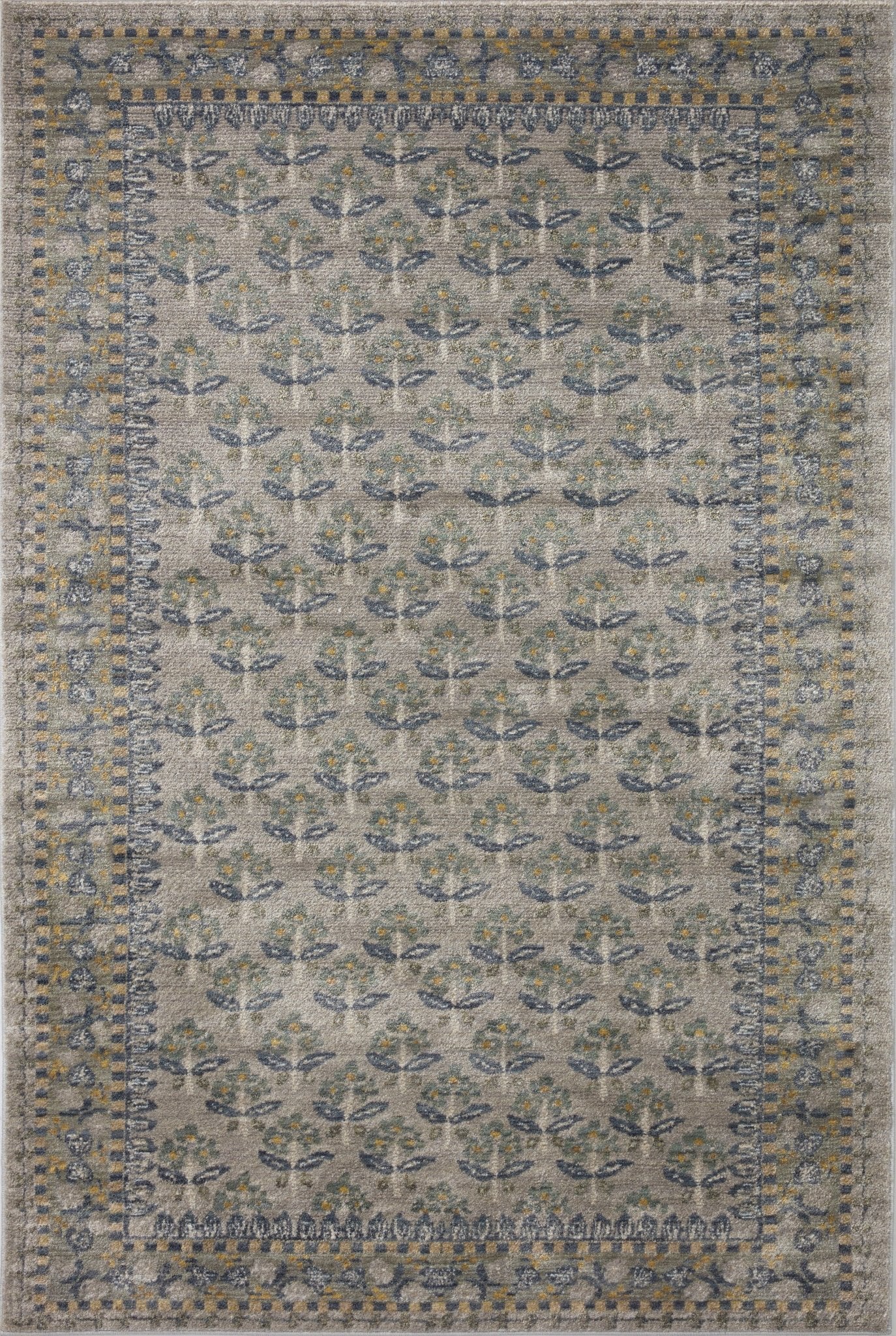The Forte Navy/Red Rug by Riffle Co Paper x Loloi - Plain Jane Interiors