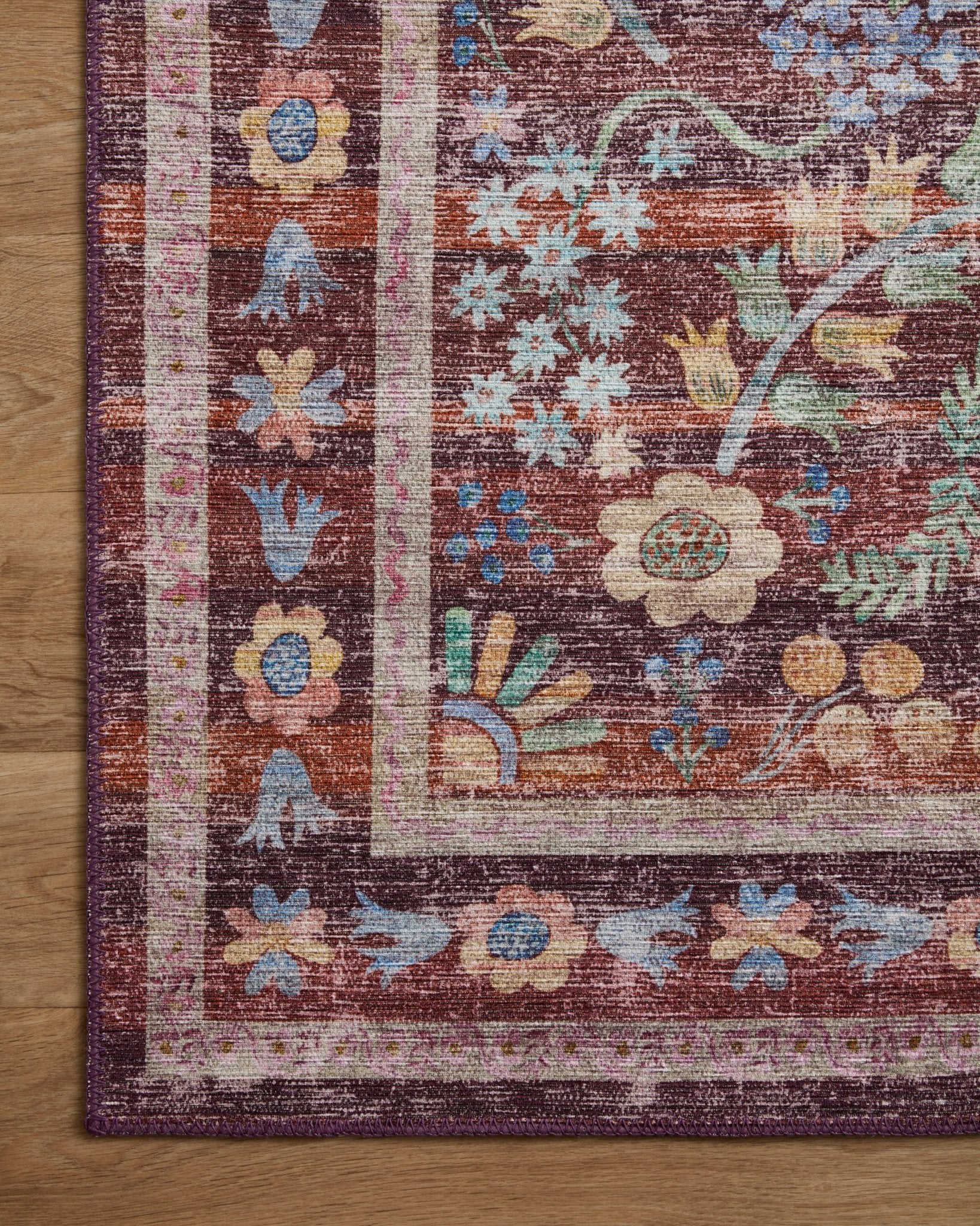 The Frances Red Rug by Riffle Co Paper x Loloi - Plain Jane Interiors