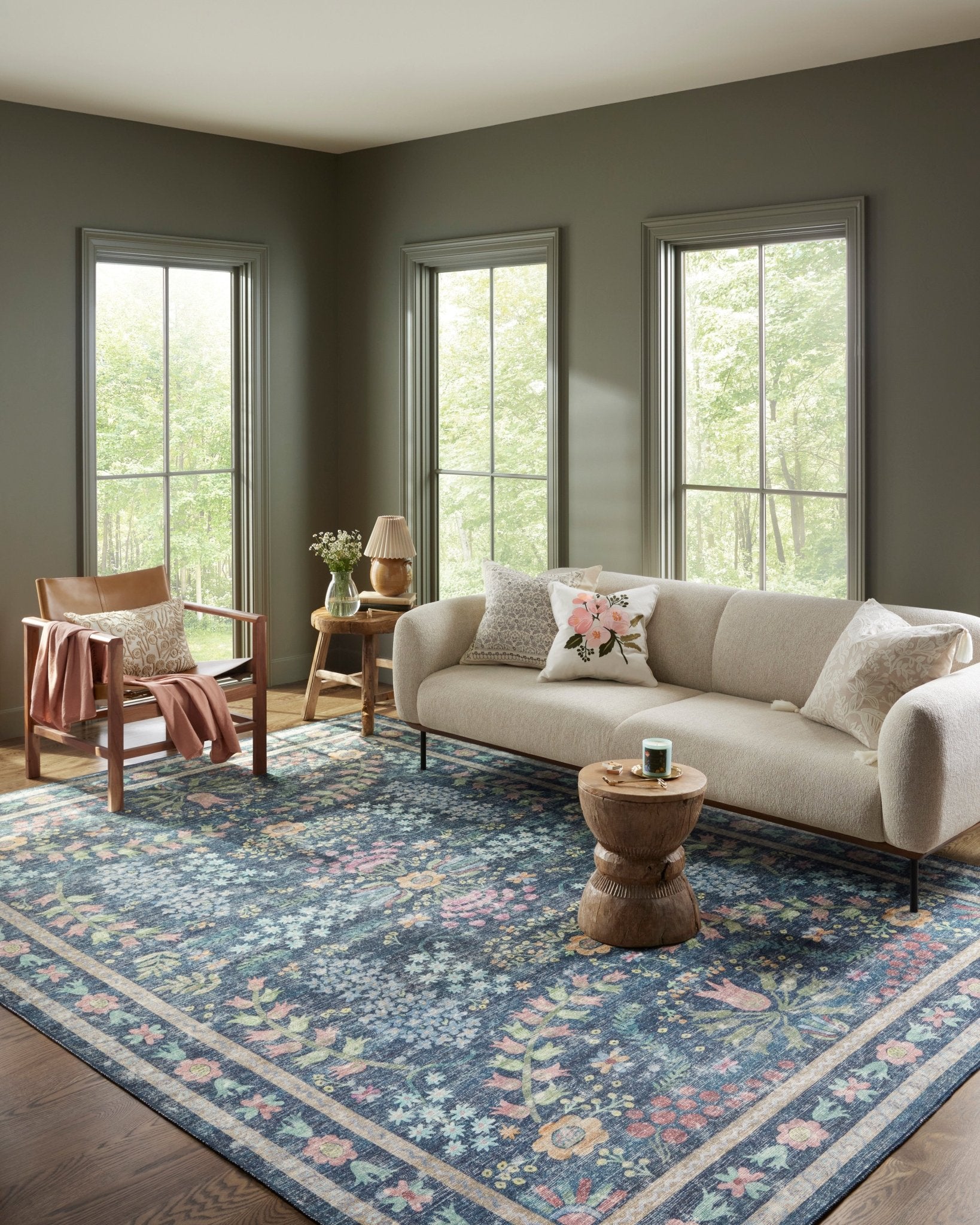 The Frances Red Rug by Riffle Co Paper x Loloi - Plain Jane Interiors