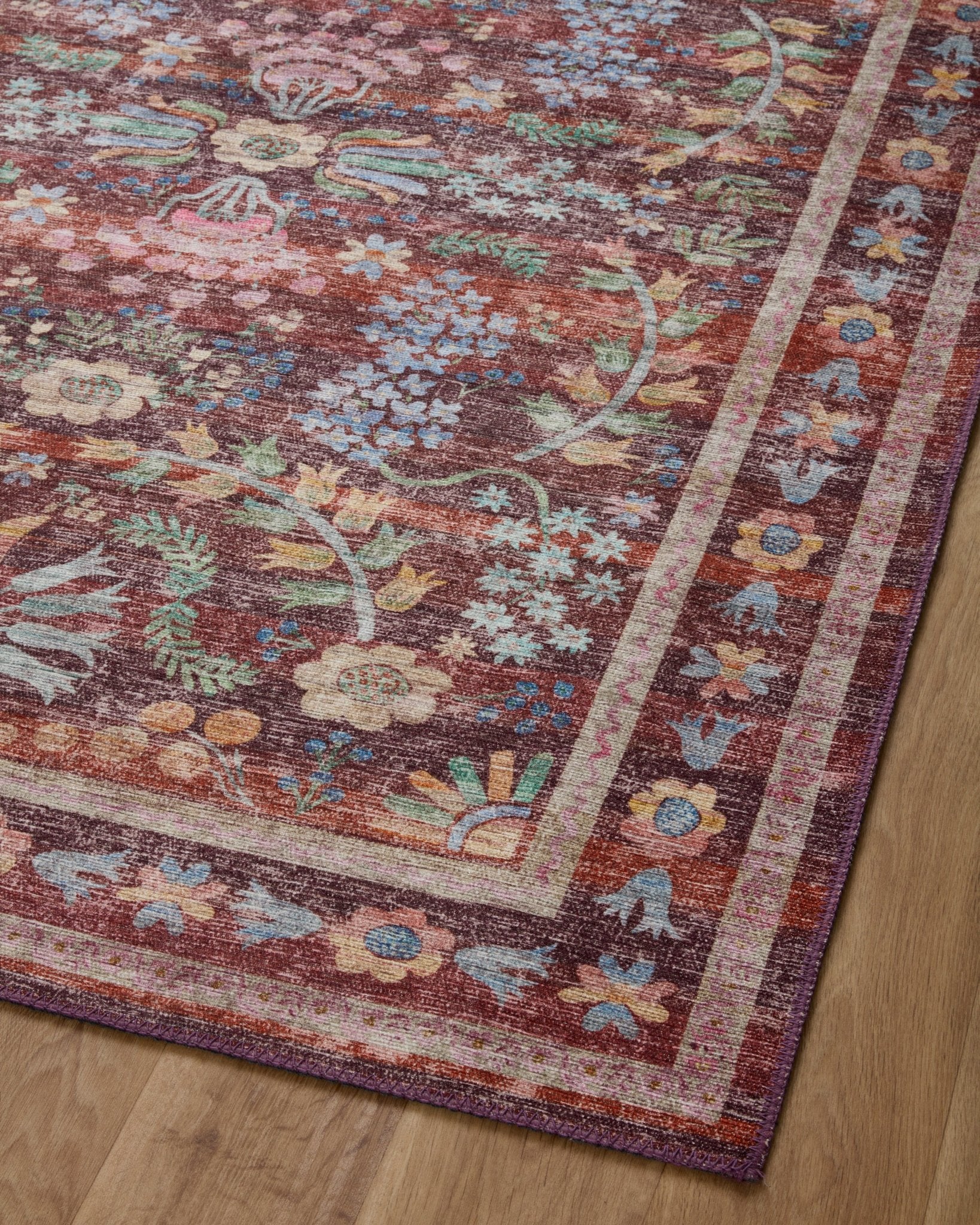 The Frances Red Rug by Riffle Co Paper x Loloi - Plain Jane Interiors
