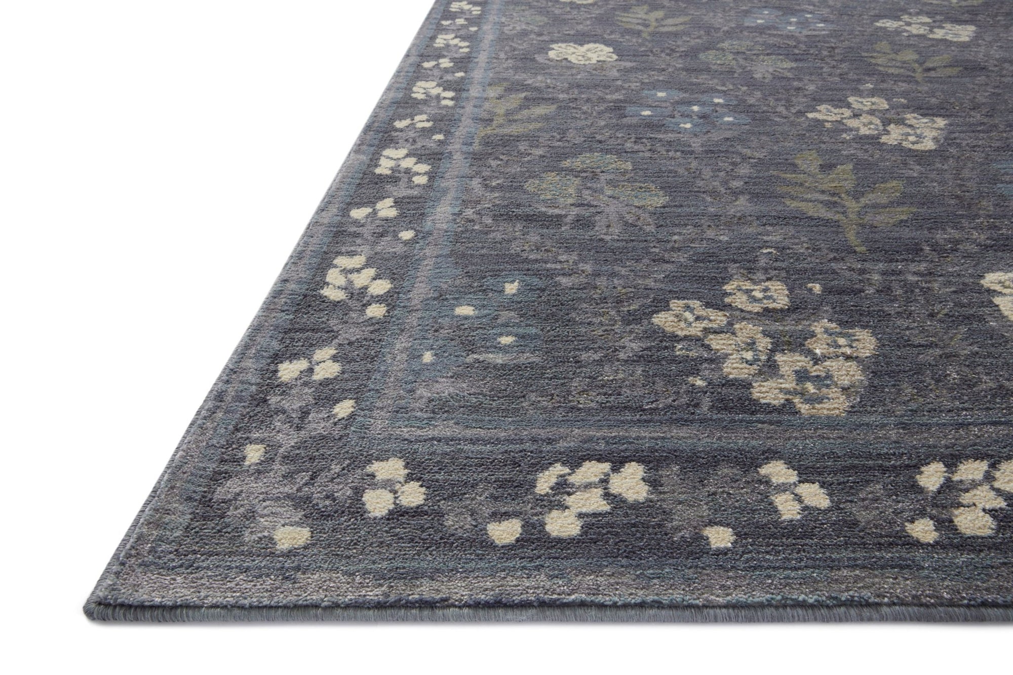The Hawthorne Navy Rug by Riffle Co Paper x Loloi - Plain Jane Interiors