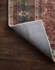 The Layla Rug 1 | Brick/Blue - Plain Jane Interiors