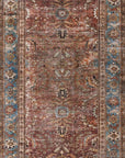 The Layla Rug 1 | Brick/Blue - Plain Jane Interiors