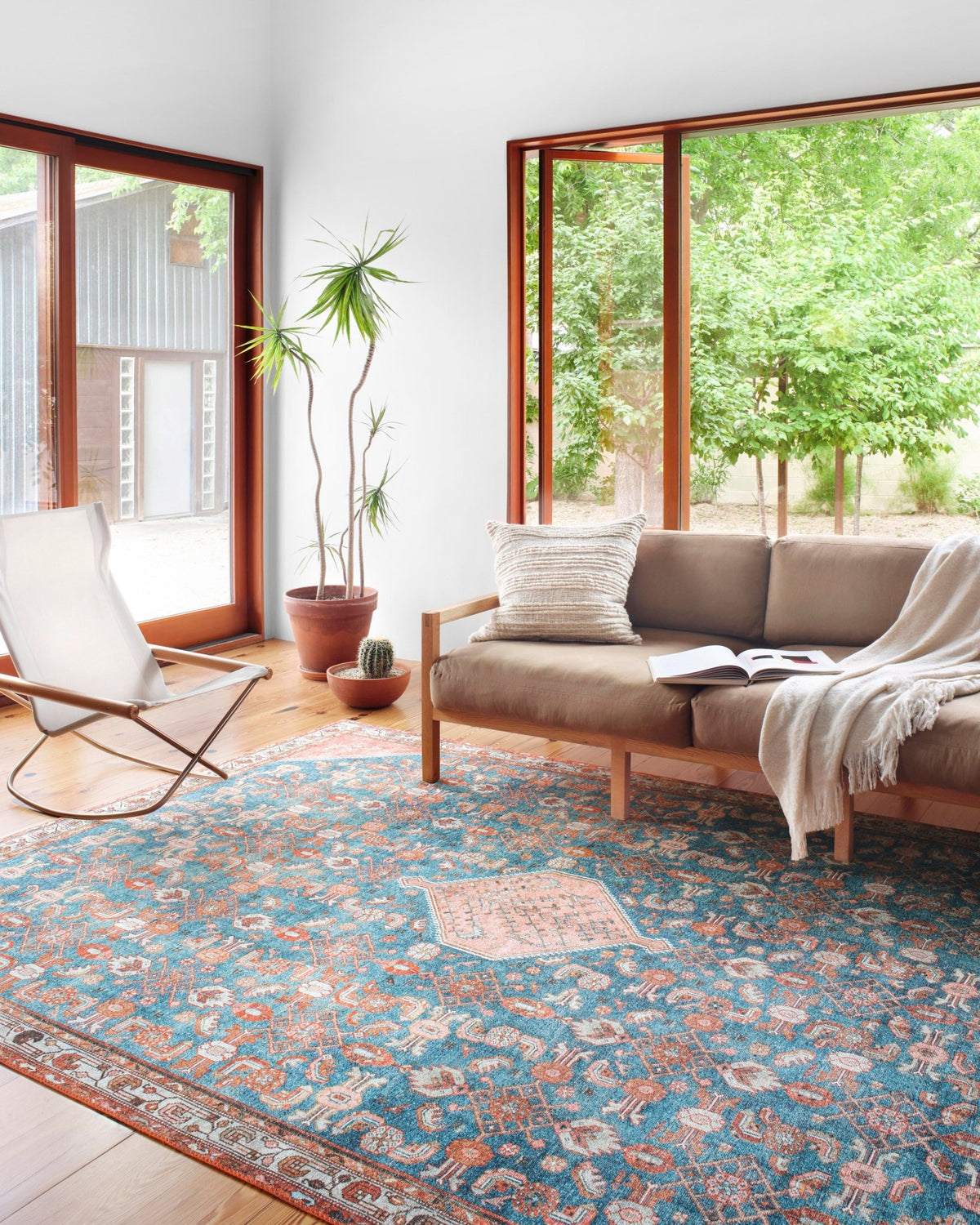 The Layla Rug 10 | Marine/Clay - Plain Jane Interiors