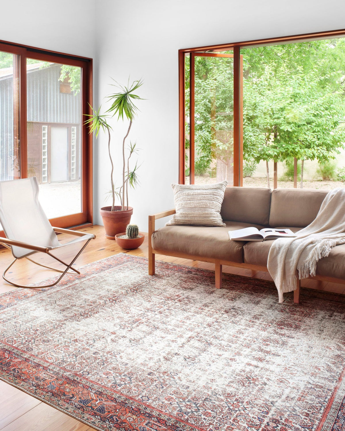 The Layla Rug 12 | Ivory/Brick - Plain Jane Interiors