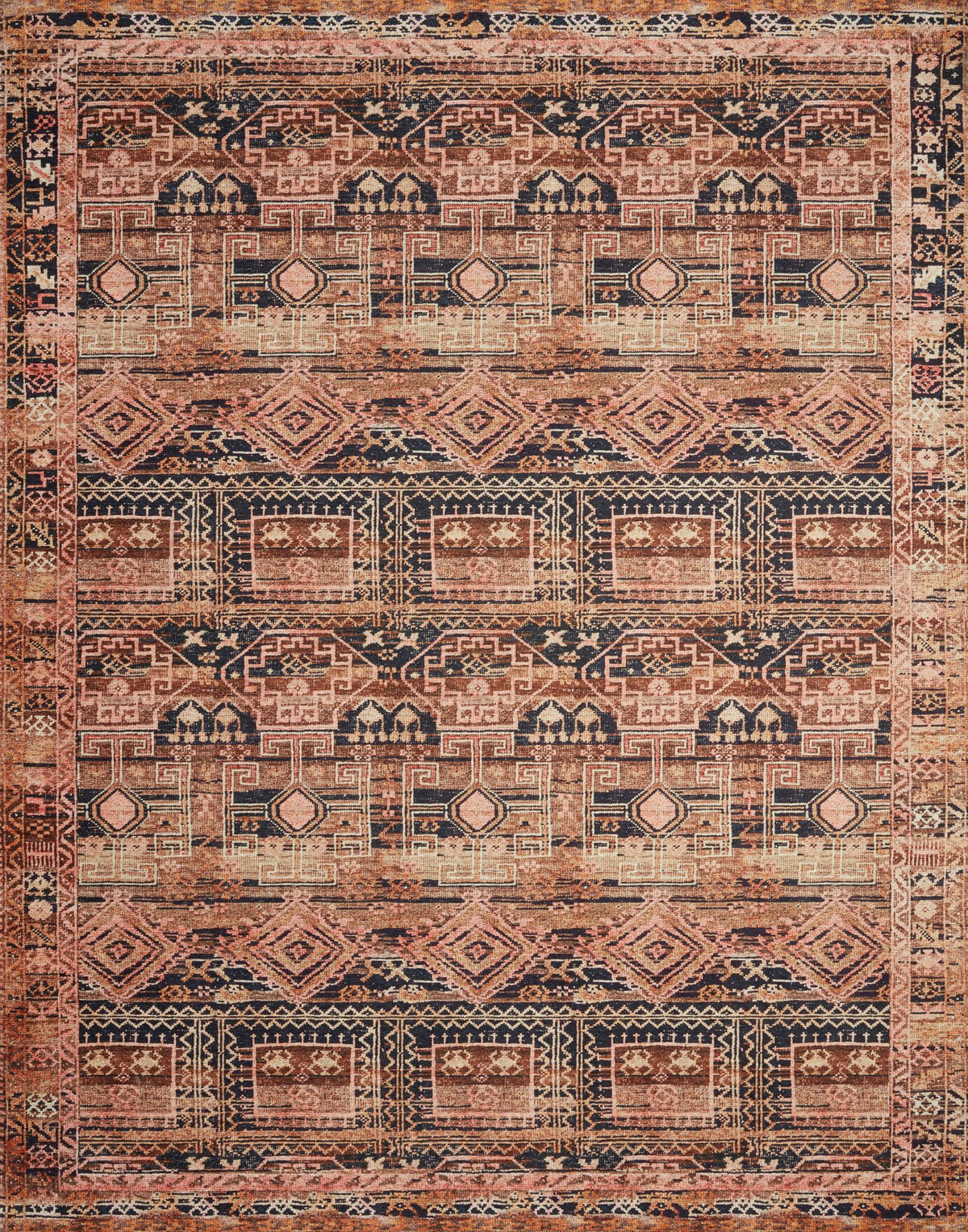 The Layla Rug 14 | Mocha/Blush - Plain Jane Interiors