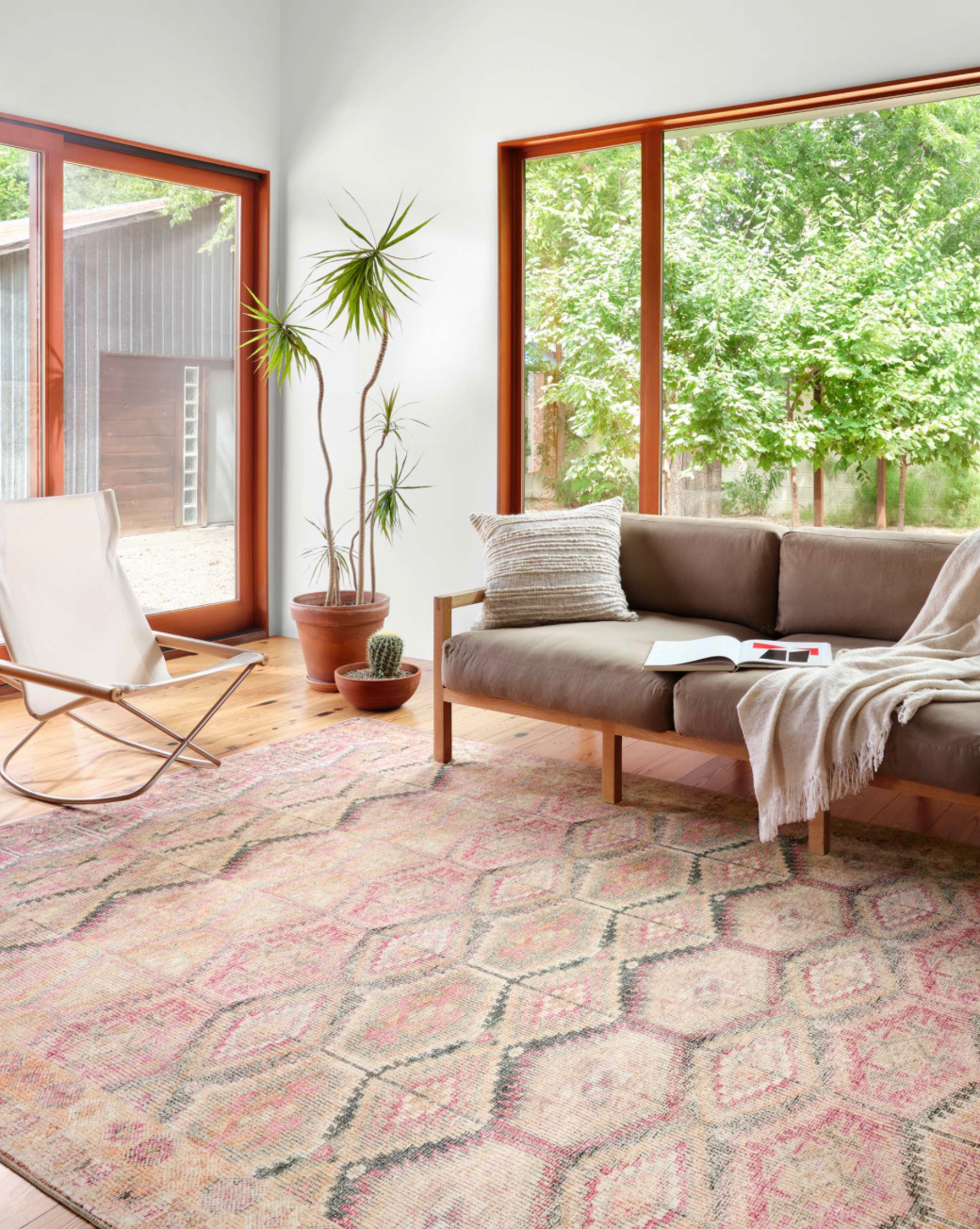 The Layla Rug 17 | Pink/Lagoon - Plain Jane Interiors