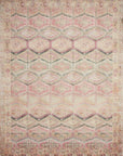 The Layla Rug 17 | Pink/Lagoon - Plain Jane Interiors