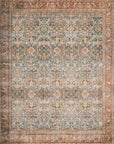 The Layla Rug 4 | Ocean/Rust - Plain Jane Interiors