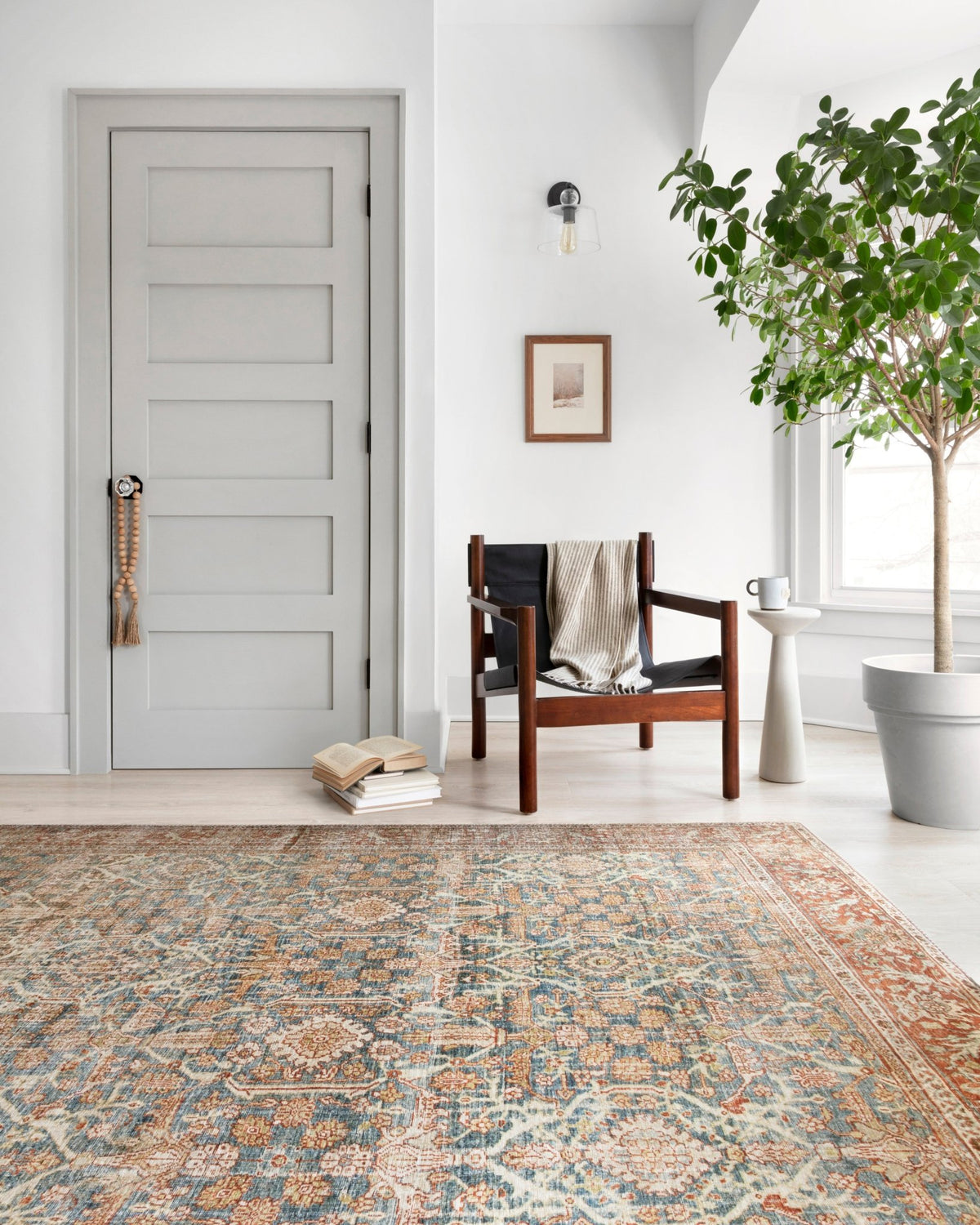 The Layla Rug 4 | Ocean/Rust - Plain Jane Interiors