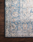 The Layla Rug 7 | Blue/Tangerine - Plain Jane Interiors