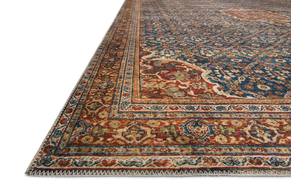 The Layla Rug 9 | Blue/Spice - Plain Jane Interiors