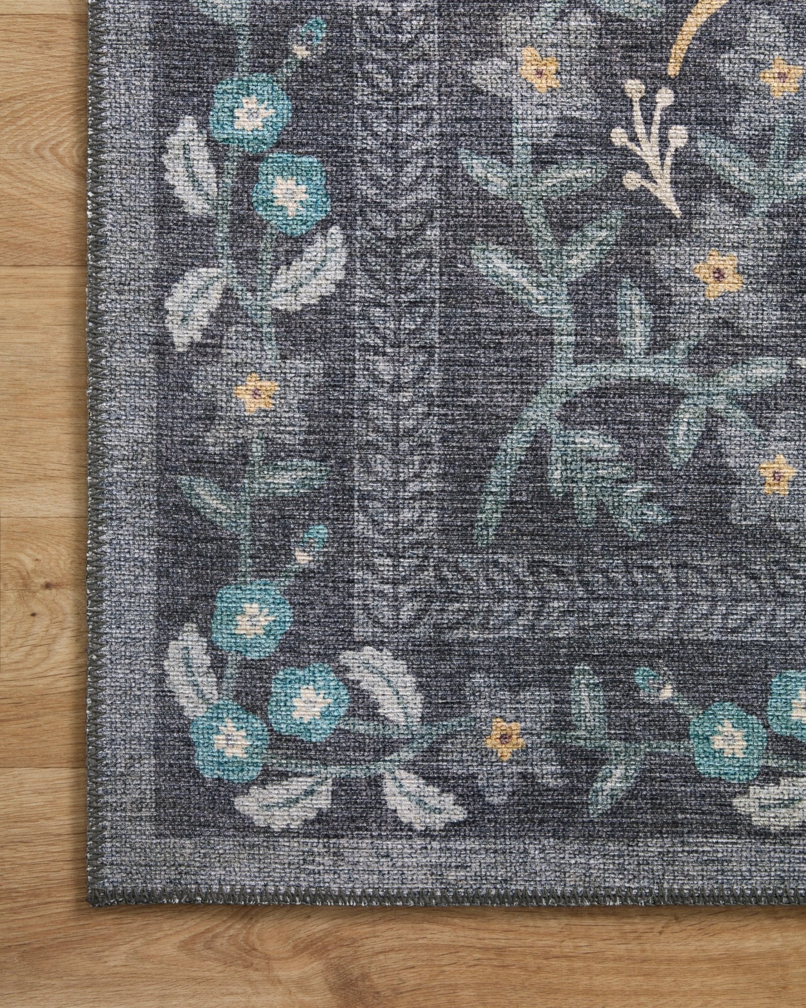 The Nightingale Black Rug by Riffle Co Paper x Loloi - Plain Jane Interiors