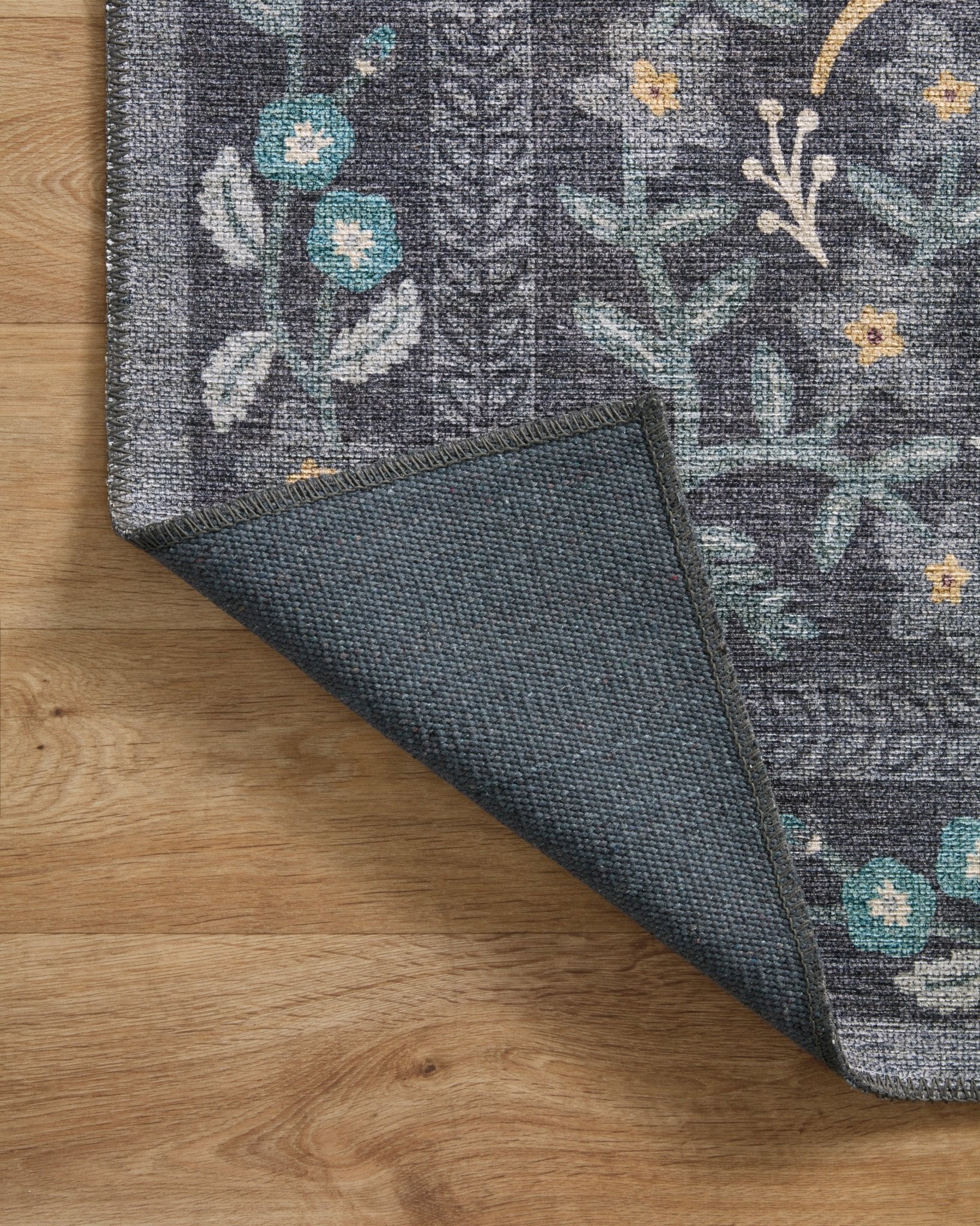 The Nightingale Black Rug by Riffle Co Paper x Loloi - Plain Jane Interiors