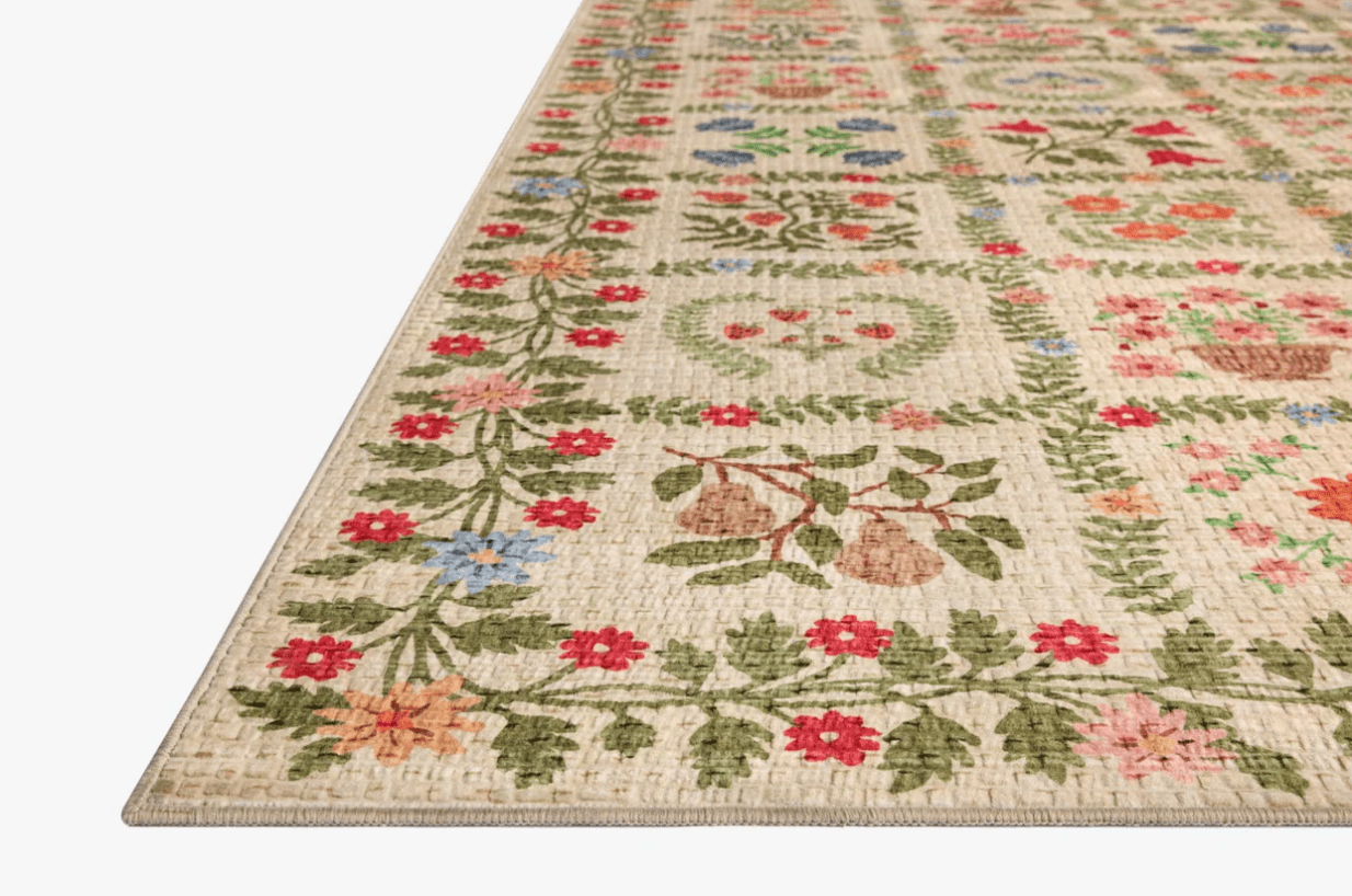 The Orchard Rug in BEIGE / MULTI | Rifle Co Paper x Loloi - Plain Jane Interiors