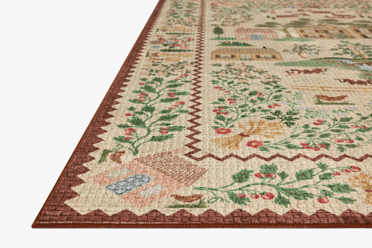 The Orchard Rug in MAUVE / MULTI | Rifle Paper Cox Loloi - Plain Jane Interiors