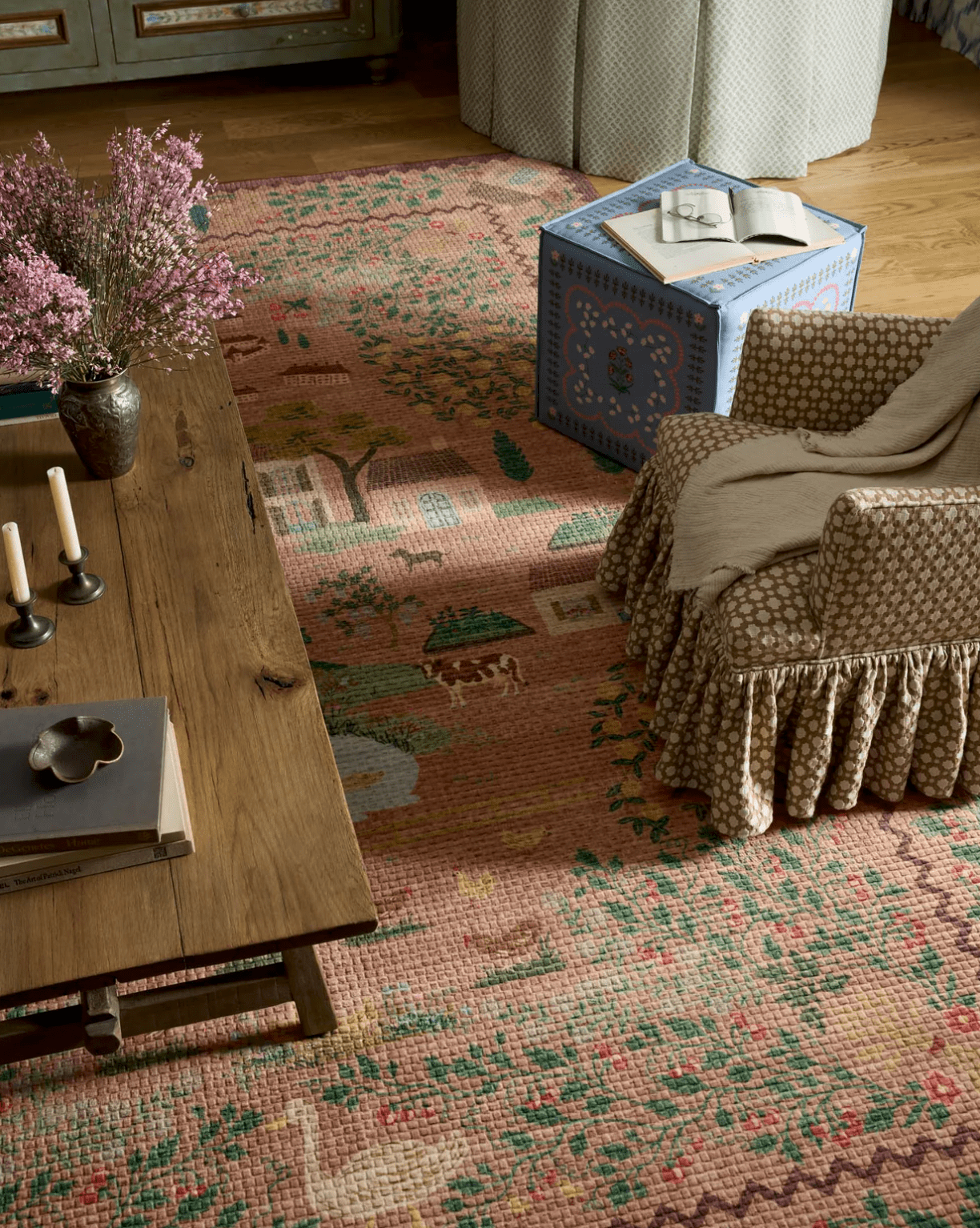 The Orchard Rug in MAUVE / MULTI | Rifle Paper Cox Loloi - Plain Jane Interiors