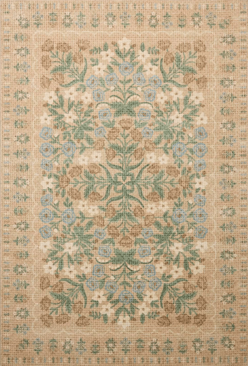 The Orchard Rug in SAND / MULTI | Rifle Paper Co x Loloi - Plain Jane Interiors