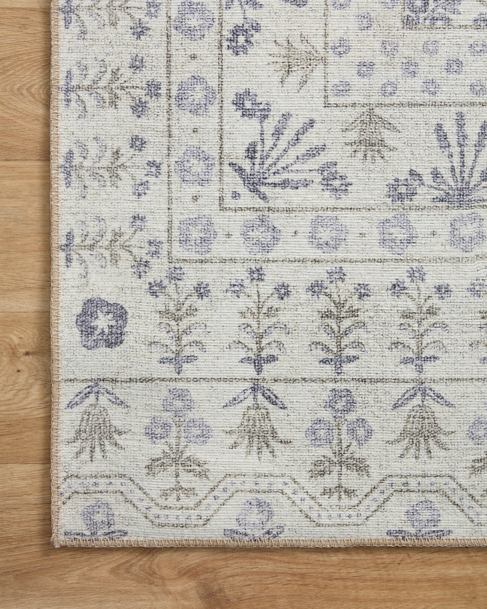 The Rosette Blue Rug by Riffle Co Paper x Loloi - Plain Jane Interiors