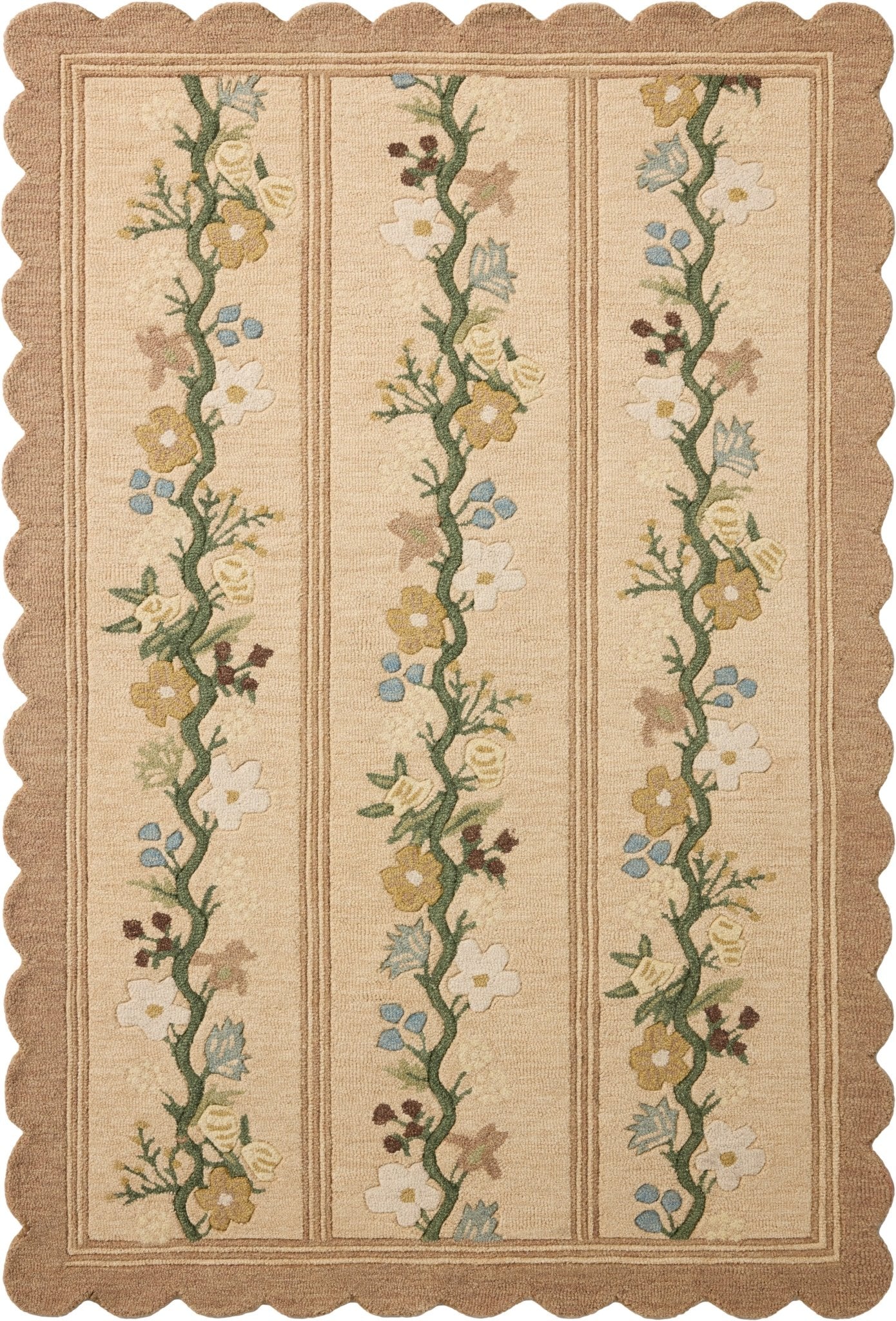 The Thistle Rug in NEUTRAL / MULTI | Rifle Paper Co x Loloi - Plain Jane Interiors