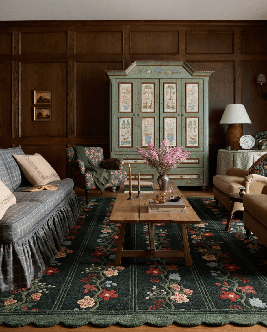 The Thistle Rug in NEUTRAL / MULTI | Rifle Paper Co x Loloi - Plain Jane Interiors