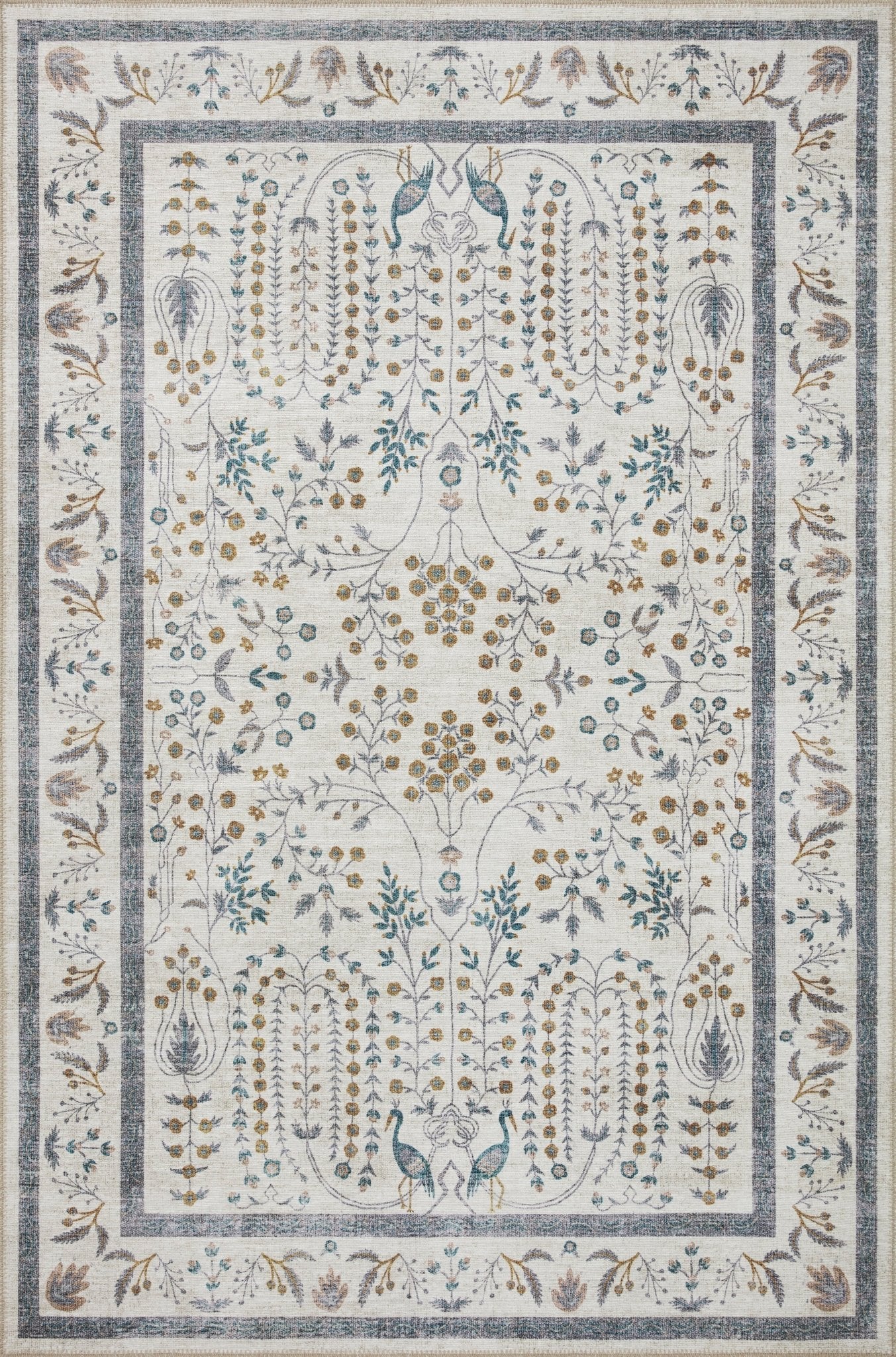 The Wisteria Cream Rug by Riffle Co Paper x Loloi - Plain Jane Interiors