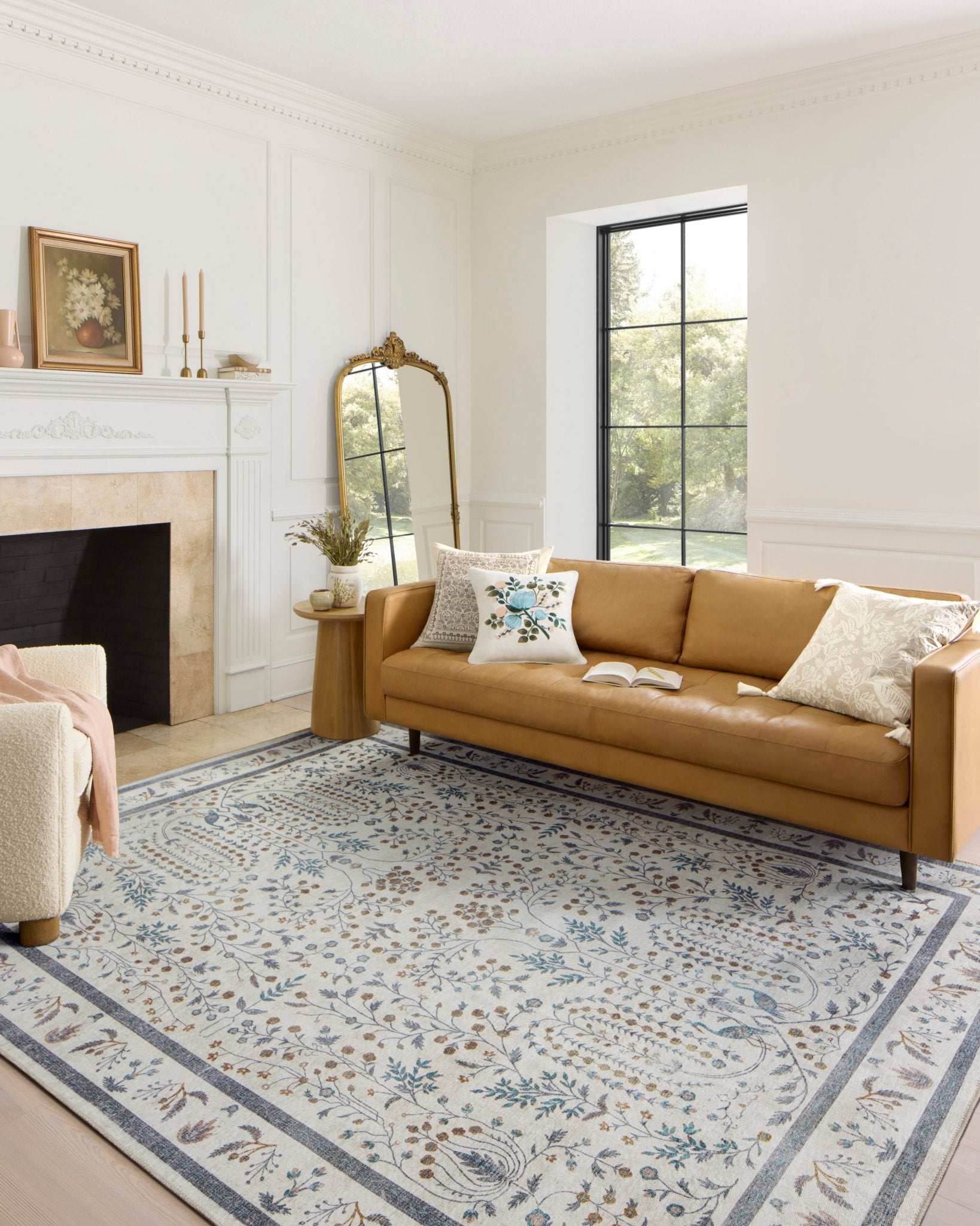 The Wisteria Cream Rug by Riffle Co Paper x Loloi - Plain Jane Interiors