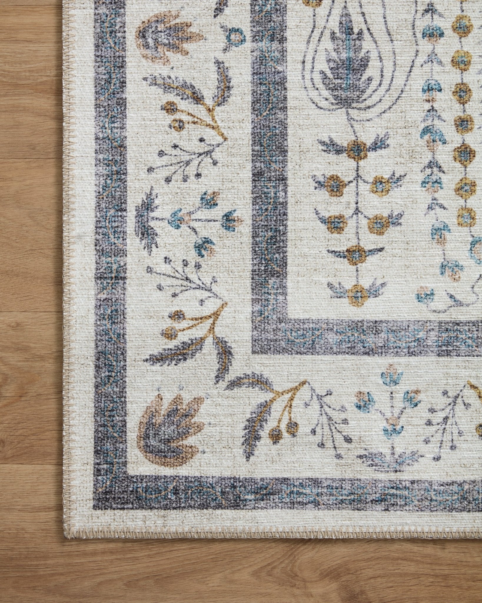 The Wisteria Cream Rug by Riffle Co Paper x Loloi - Plain Jane Interiors